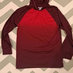 Gradient Red Burgundy Hoodie - The Children's Place